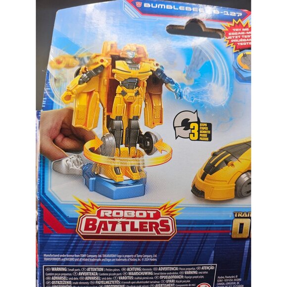 Transformers One Robot Battlers Bumblebee B-127 3-Step Conversion Figure 2024 - Picture 5 of 6